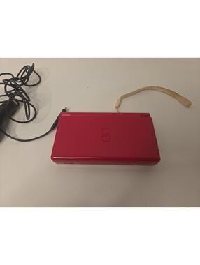 Nintendo DS Lite Matte Red 2006 Works Missing Pen Damage Spot Car Charger Only